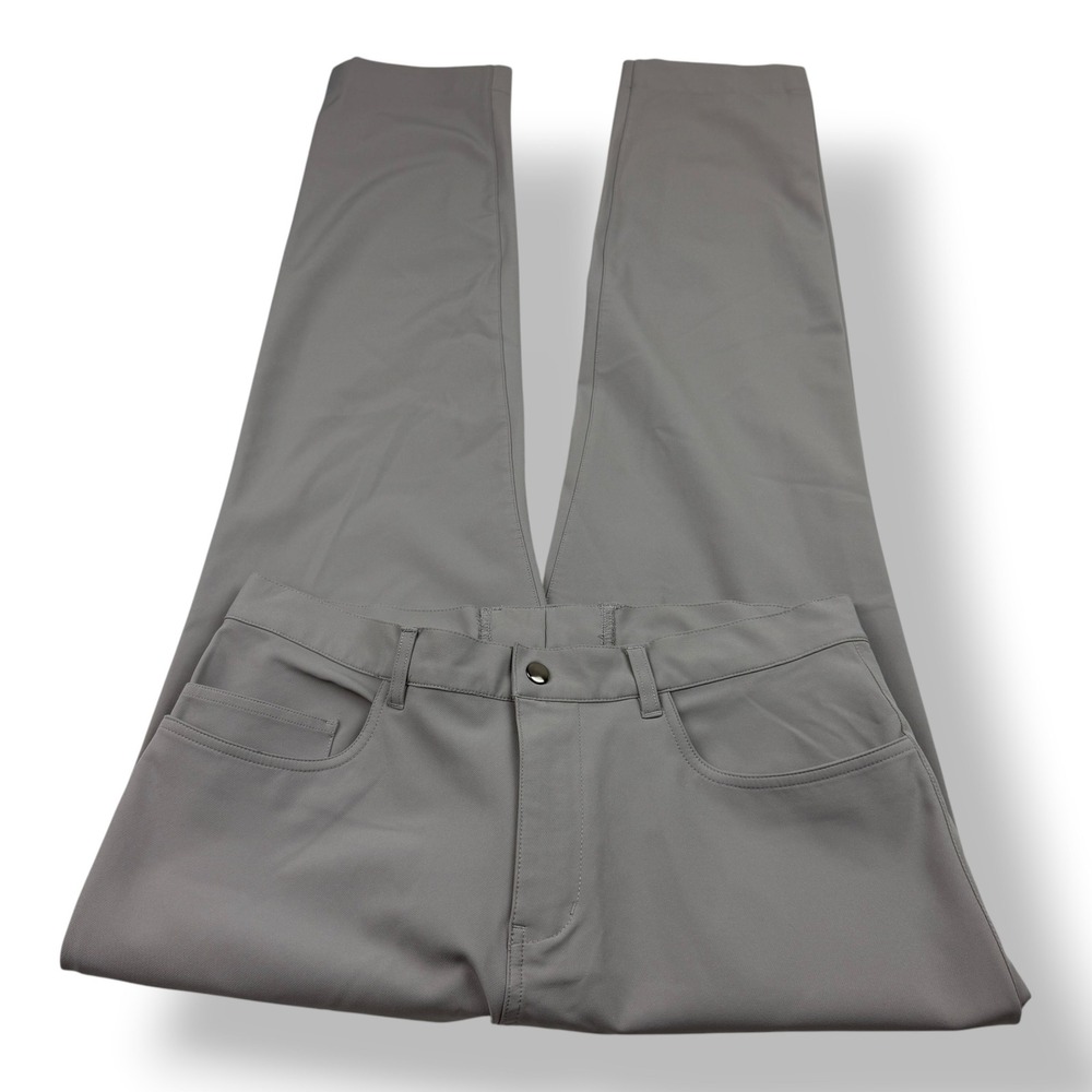 State and Liberty Mens Athletic Fit 5 Pocket Pant Gray Technical Stretch 31x30